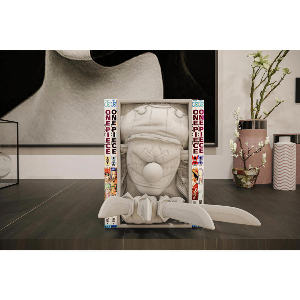 Buggy the Clown Manga Book Nook - One Piece Inspired Bookshelf Insert